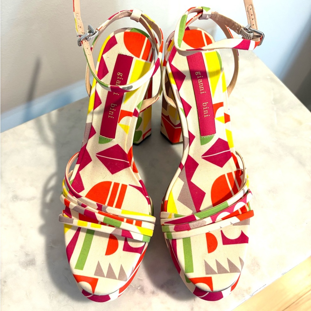 Colorful Platform Sandals - Picture 3 of 9